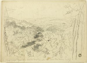 Pont Pwl Gwyn, río Usk de David Cox the elder
