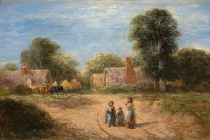 La granja, 1848 de David Cox the elder