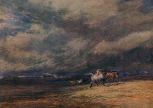 El tren nocturno, 1849 de David Cox the elder