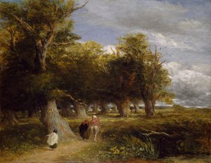 Los bordes del bosque de David Cox the elder