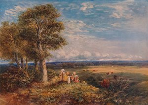 La alondra, 1848 de David Cox the elder