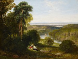 El Wyndcliffe, Río Wye, 1842 de David Cox the elder