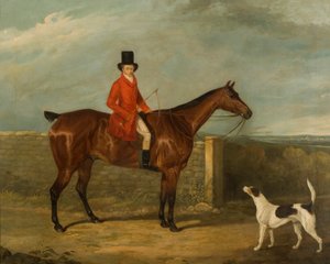 John Hall Kent con atuendo de caza sentado en un caballo, 1825 de David Dalby