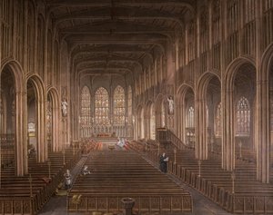 Interior de la Iglesia de San Miguel, Coventry, 1862