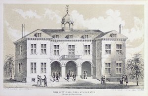 Antiguo Ayuntamiento, Nueva York, en 1776, de 