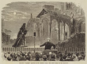 Lecturas de Hamlet de Bellew en el Salón de San Jorge, la Escena del Fantasma en las Murallas