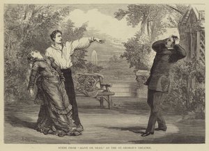 Escena de Vivo o Muerto, en el Teatro St George de David Henry Friston