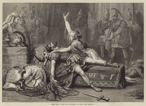 Escena de Antonio y Cleopatra, en el Teatro Drury Lane de David Henry Friston