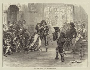 Escena de Carlos I en el Teatro Lyceum de David Henry Friston