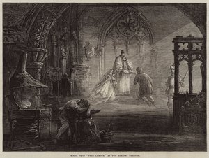 Escena de Trabajo Libre, en el Teatro Adelphi