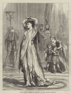 Escena de Medea en Corinto, en el Teatro Lyceum de David Henry Friston