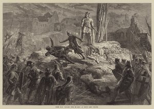 Escena de Ricardo Corazón de León, en el Teatro Drury Lane de David Henry Friston