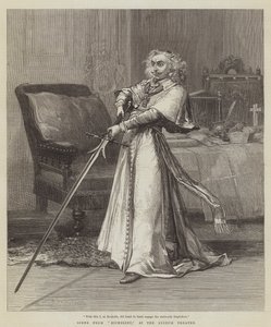 Escena de Richelieu, en el Teatro Lyceum