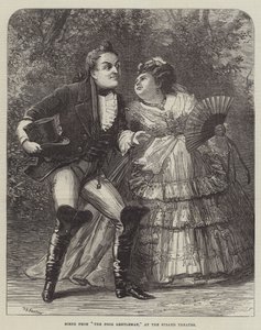 Escena de El pobre caballero, en el Teatro Strand de David Henry Friston