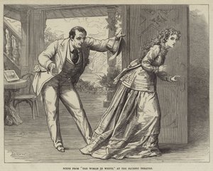 Escena de La Mujer de Blanco, en el Teatro Olímpico de David Henry Friston