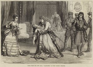 Escena de la nueva obra, Clancarty, en el Teatro Olímpico de David Henry Friston