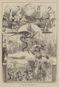 Escenas de las pantomimas de David Henry Friston