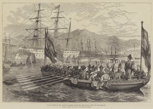 Barcaza Estatal del Rey de Grecia transportando a la Fiesta Real al Serapis de David Henry Friston