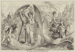 Los Pantomimas, preparándose para la Escena de Transformación de David Henry Friston
