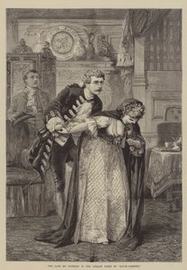 El difunto Sr. Sothern en la escena de la biblioteca en David Garrick de David Henry Friston