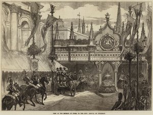 Visita del Emperador de Rusia a la ciudad, llegada al Guildhall de David Henry Friston