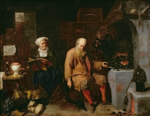 El alquimista de David III Ryckaert