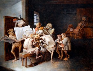 La lección de música de David III Ryckaert