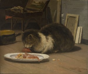El gato en el estudio
