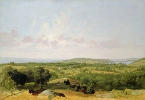 Vista de la bahía de Narragansett, cerca de Warwick, Rhode Island de David Johnson