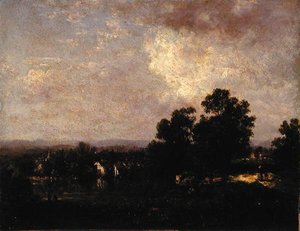 Paisaje de Wallkill, c.1885 de David Johnson