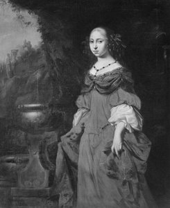 Ana Dorotea, 1640-1713, princesa de Holstein-Gottorp, abadesa de Quedlinburg de David Klöcker Ehrenstrahl
