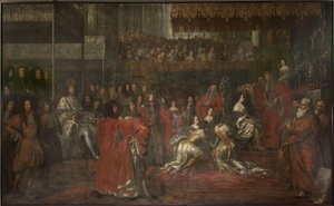 Coronación de la reina Ulrika Eleonora la Mayor (1656-1693) de David Klöcker Ehrenstrahl