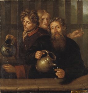 El maestro de los baños de Medevi y sus hijos, 1686 de David Klöcker Ehrenstrahl