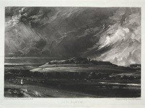 Various Subjects of Landscape, Characteristic of English Scenery from Pictures Painted by John Constable, R.A.:  Old Sarum