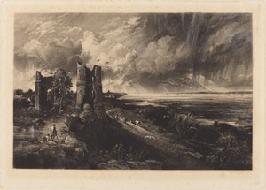 Castillo de Hadleigh de David Lucas after John Constable