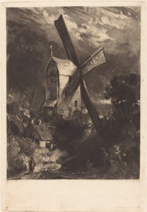 Molino cerca de Brighton de David Lucas after John Constable