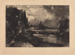Molino cerca de Colchester de David Lucas after John Constable