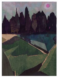 Faron Clearing, 2021 (técnica mixta) de David McConochie