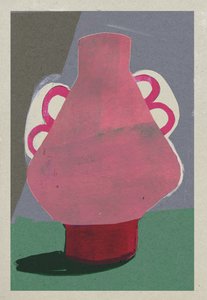 Maceta rosa, 2023 (técnica mixta) de David McConochie