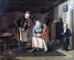 Visitando a los Abuelos antes de la Primera Comunión de David Monies