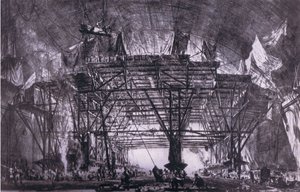 The Great Gantry, Bibbys Annual de David Muirhead (after) Bone