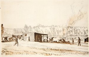 Una cocina en el campo, ilustración de 