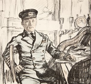 Capitán Cyril Fuller RI Navy, ilustración de 
