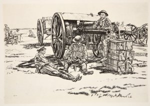 Dinner Time: Men of the RFA, ilustración de 