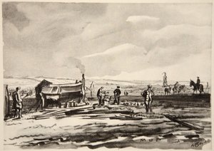 En el Somme: Barro, ilustración de 
