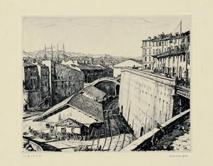 Cobertizos ferroviarios, Marsella de David Muirhead Bone