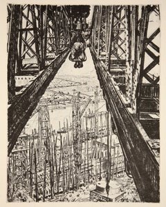 Astillero visto desde Big Crane, ilustración de 