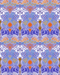 Beauclair Blue Orange, 2018 (técnica mixta digital)
