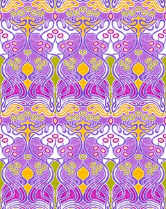 Beauclair Mauve, 2018 (técnica mixta digital) de David Newton
