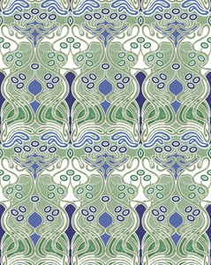 Beauclair Pale Green,2018 (técnica mixta digital) de David Newton